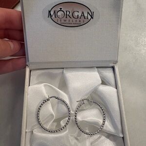 Sterling-Silver Hoop Earrings